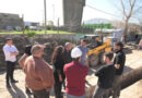 Barrios y Secco recorrieron la construcción de la red cloacal en el barrio Mosconi