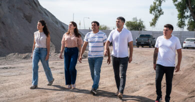 Mariel Fernández recorrió el nuevo predio de la planta asfáltica municipal en el Parque Industrial 2