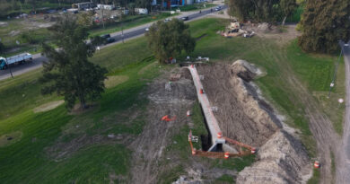 Avanza la obra del nuevo distribuidor de tránsito en City Bell
