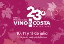 Viernes 10, sábado 11 y domingo 12 de julio: 23° Fiesta del Vino de la Costa